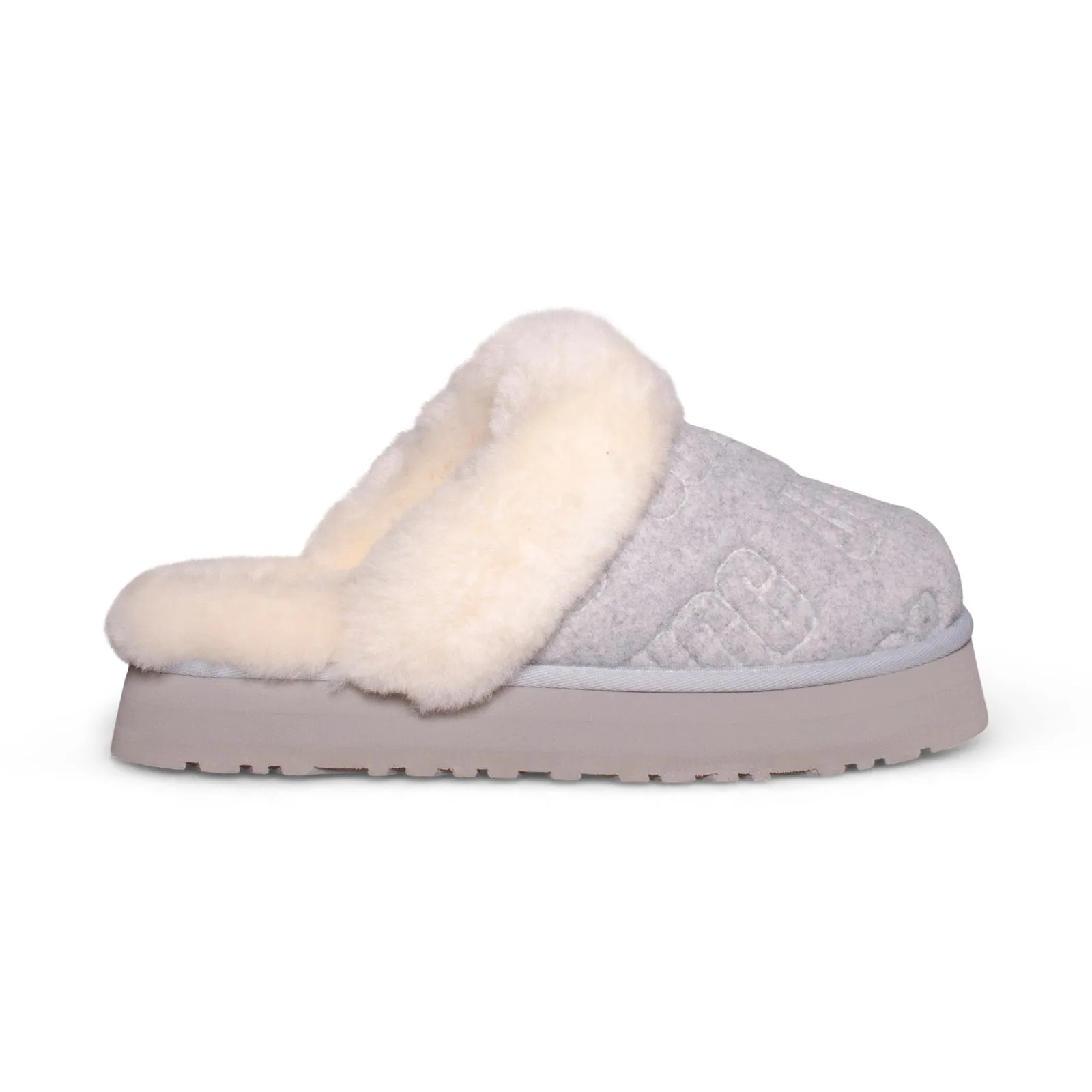 UGG Disquette Felted Grey Slippers - Women's