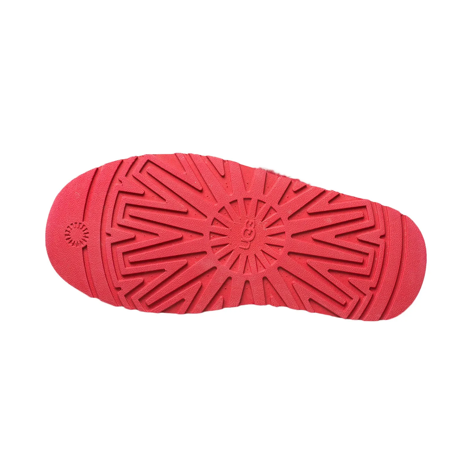 UGG Funkette Ribbon Red Slippers - Women's