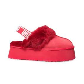 UGG Funkette Ribbon Red Slippers - Women's