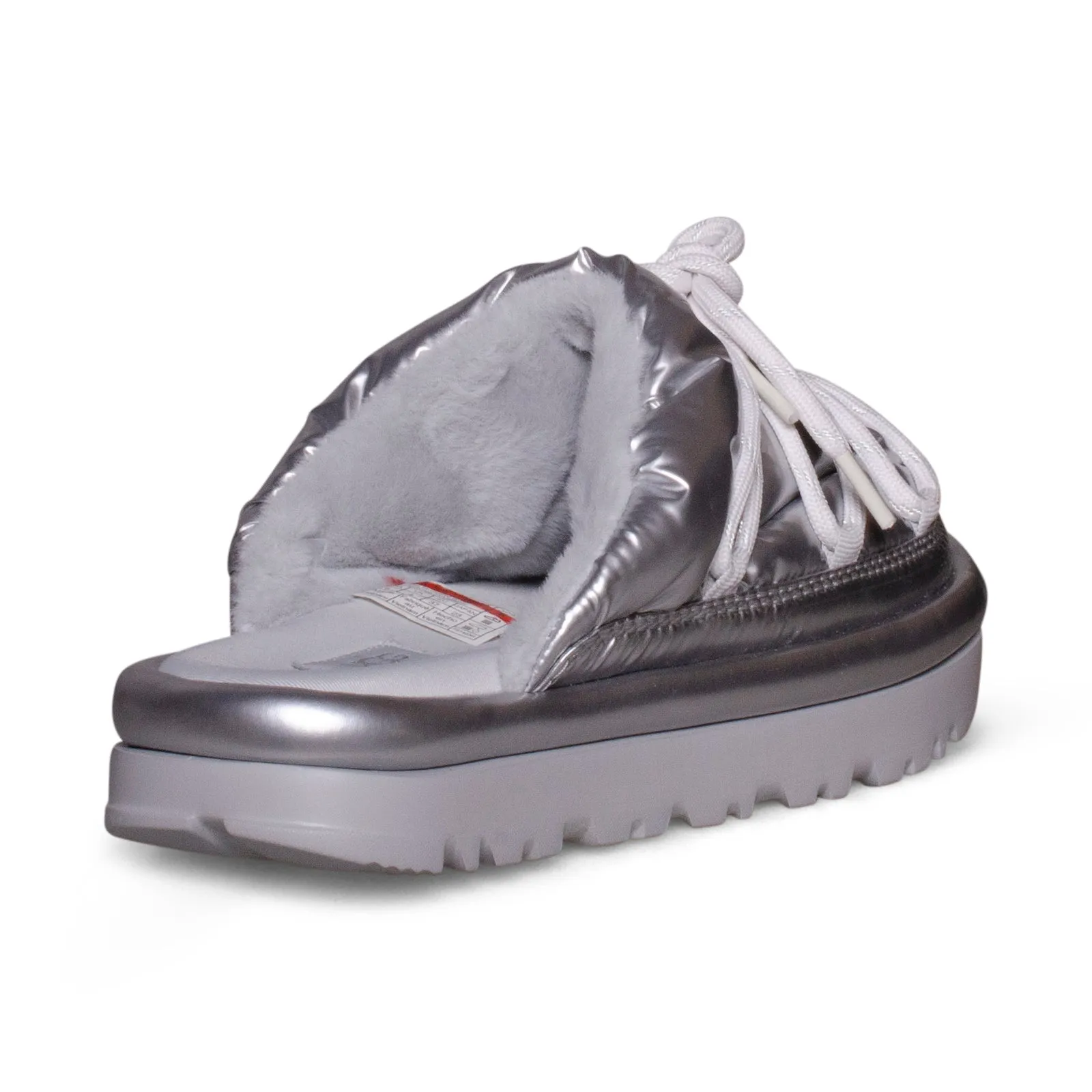 UGG Hi Shine Spaceslider Slide Silver Slippers - Women's