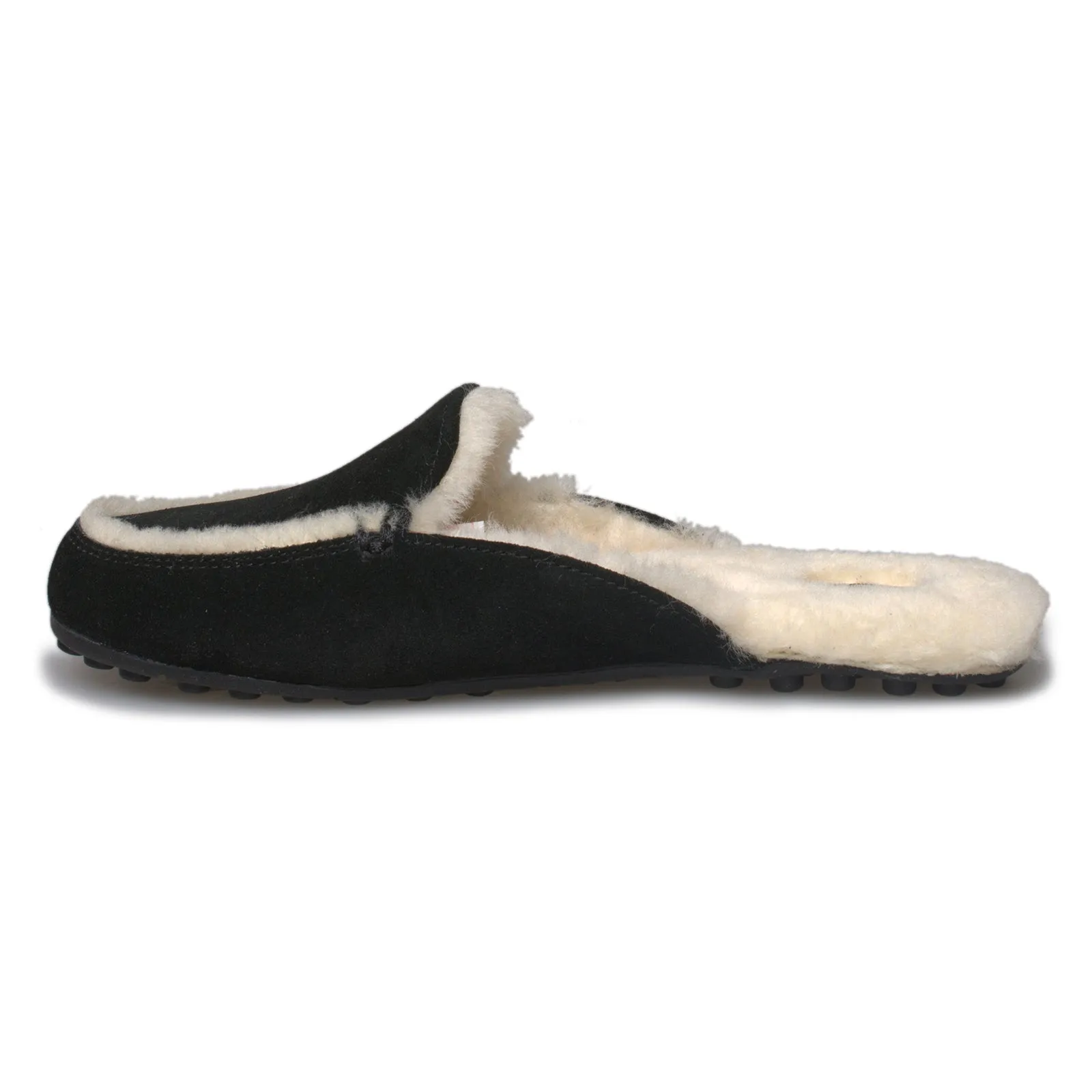 UGG Lane Black Slides - Women's