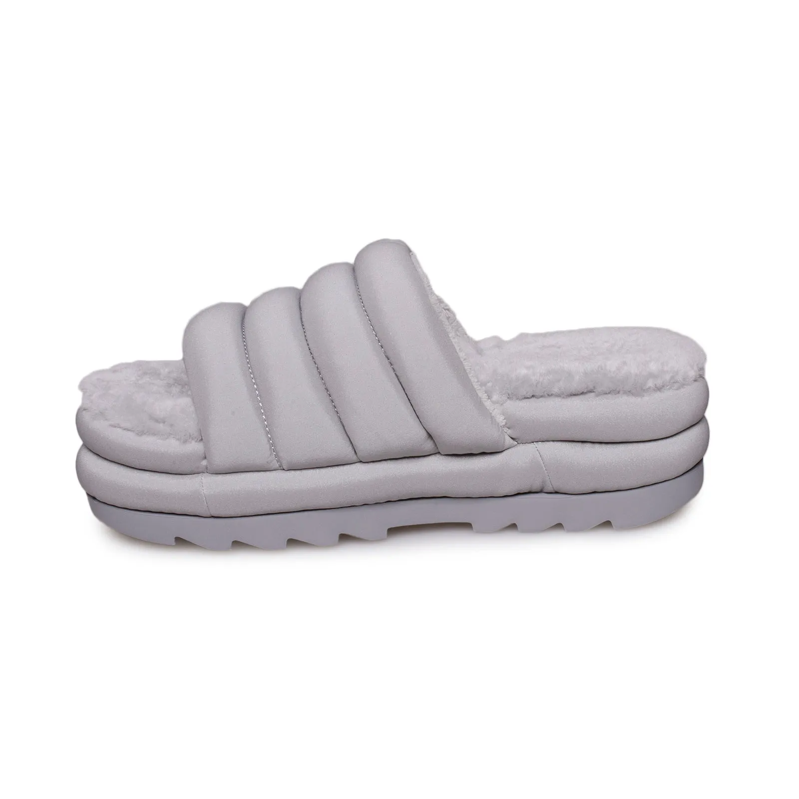 UGG Maxi Slide Cobble Grey Slippers - Women's