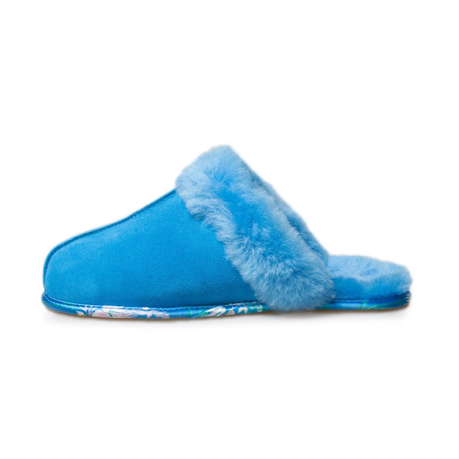 UGG Scuffette II Floral Blue Aster Slippers - Women's