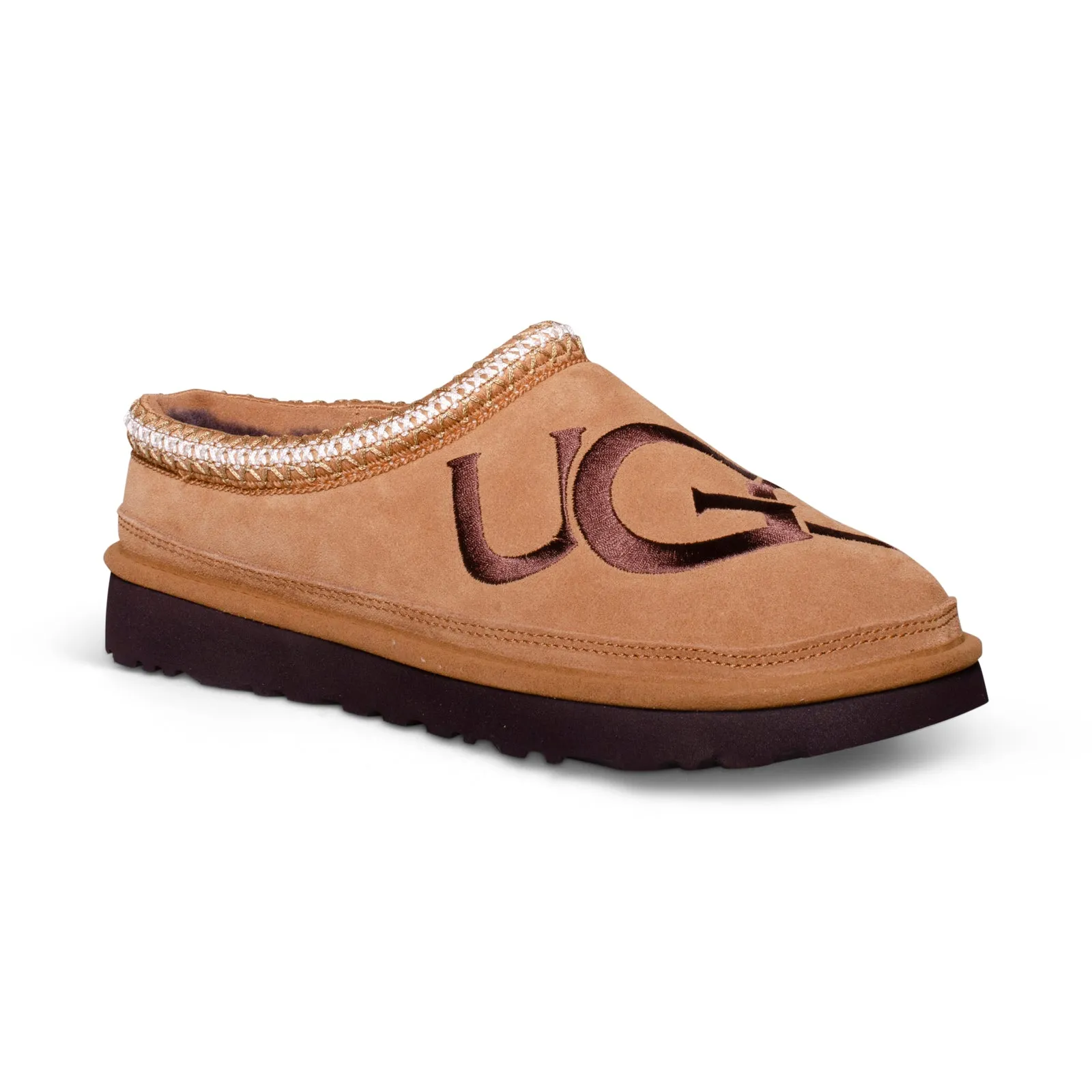 UGG Tasman Logo Chestnut / Espresso Slippers - Men's