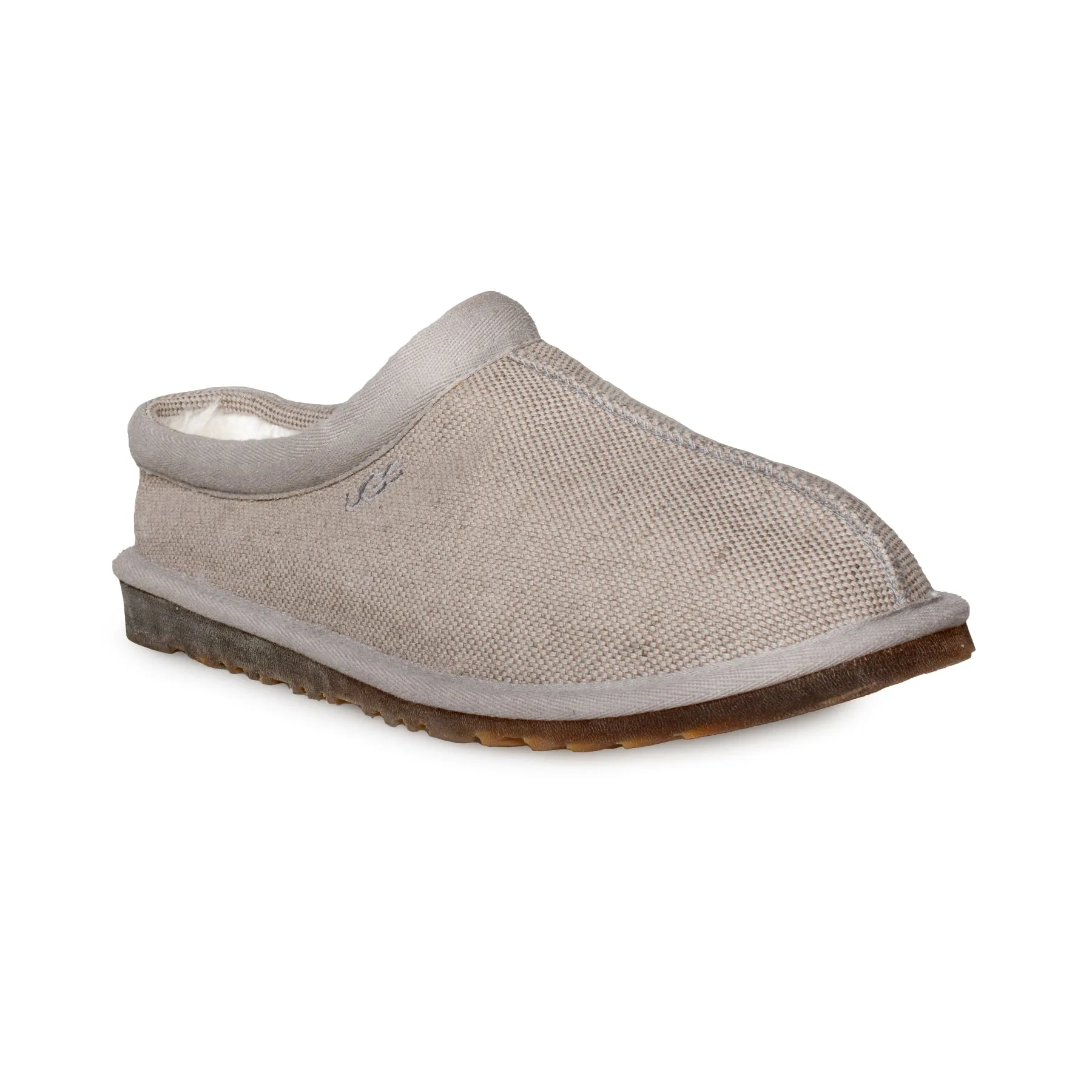 UGG Tasman Natural Canvas Wheat Brown Slippers - Men's