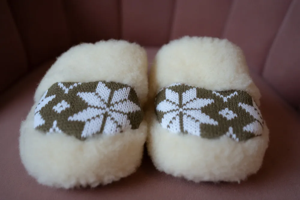 Wool slippers