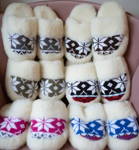 Wool slippers